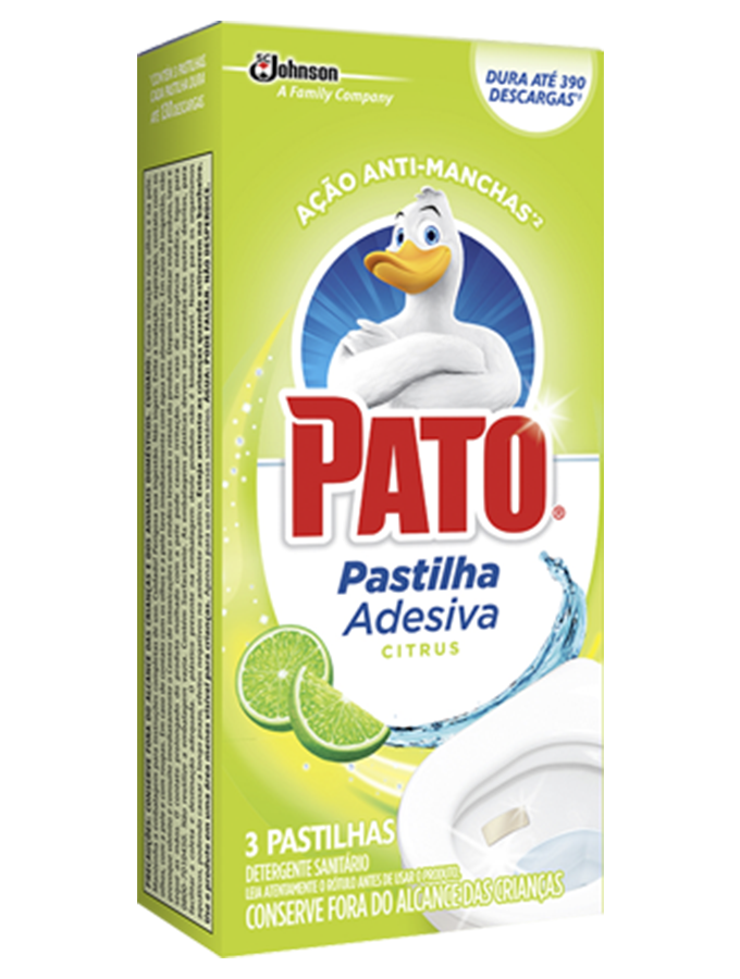 Pato Pastilha Adesiva Citrus 3 unidades